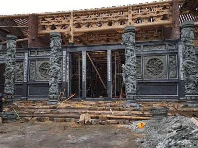 石雕欄桿、石拱橋、石欄桿
