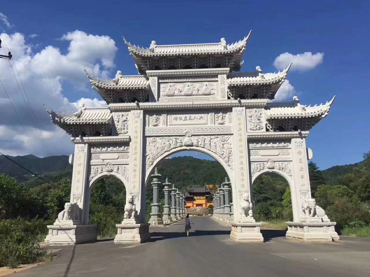 石雕欄桿、石拱橋、石欄桿