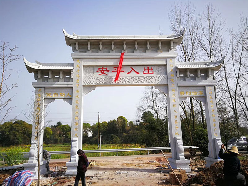 石雕欄桿、石拱橋、石欄桿