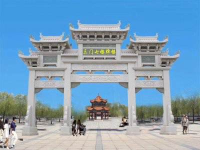 石雕欄桿、石拱橋、石欄桿